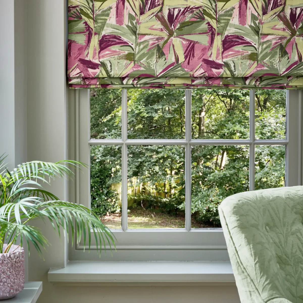 Grand Baie Fabric from Prestigious Textiles Mauritius collection - green botanical printed