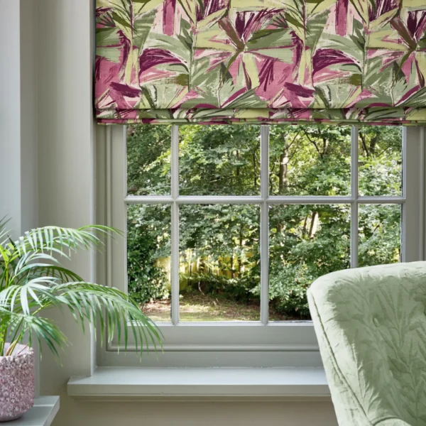 Grand Baie Fabric - Sangria by Grand Baie Fabric from Prestigious Textiles Mauritius collection - green botanical printed