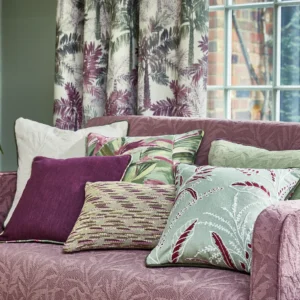 Rosebelle Fabric from Prestigious Textiles Mauritius collection - green botanical printed