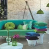 Cassia Fabric from Designers Guild Cassia collection - orange plain velvet-chenille