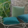 Cassia Fabric from Designers Guild Cassia collection - blue plain velvet-chenille