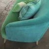 Cassia Fabric from Designers Guild Cassia collection - blue plain velvet-chenille