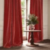 Omega Fabric from Linwood Fabrics Omega IV collection - red plain velvet-chenille