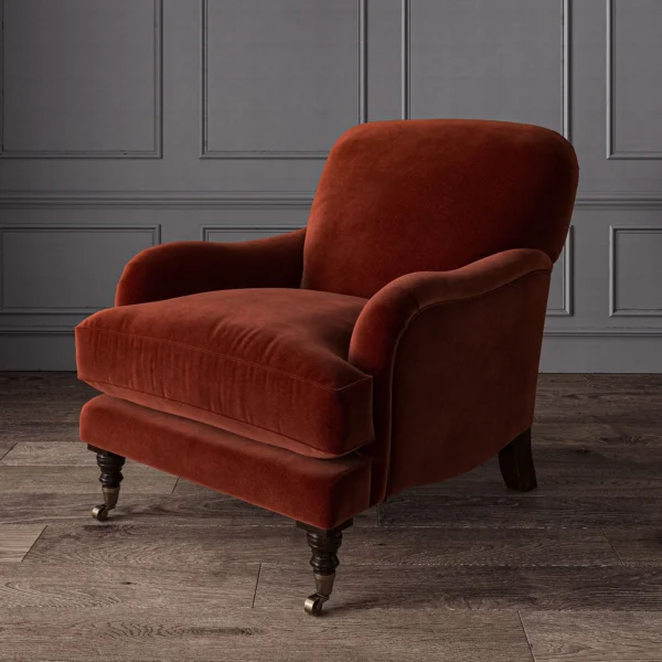 Omega Fabric - Ruby by Omega Fabric from Linwood Fabrics Omega IV collection - red plain velvet-chenille