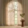 Suarez Fabric from Prestigious Textiles Collective Sheers collection - black-grey plain voile-sheer