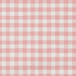 Coorie Fabric  from Wemyss Wee Prints collection - pink checked printed
