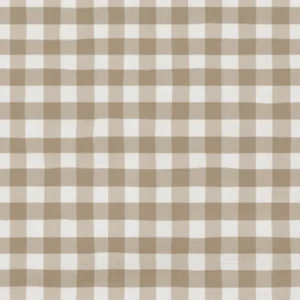 Coorie Fabric from Wemyss Wee Prints collection - brown checked printed