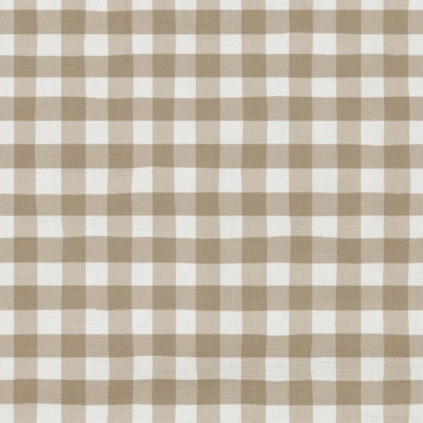 Coorie Fabric - 25 Fudge by Coorie Fabric from Wemyss Wee Prints collection - brown checked printed