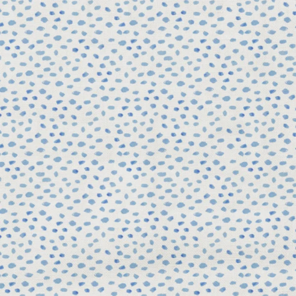 Dotty Fabric  from Wemyss Wee Prints collection - blue spotted printed