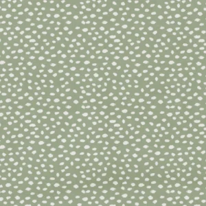 Dotty Fabric  from Wemyss Wee Prints collection - green spotted printed