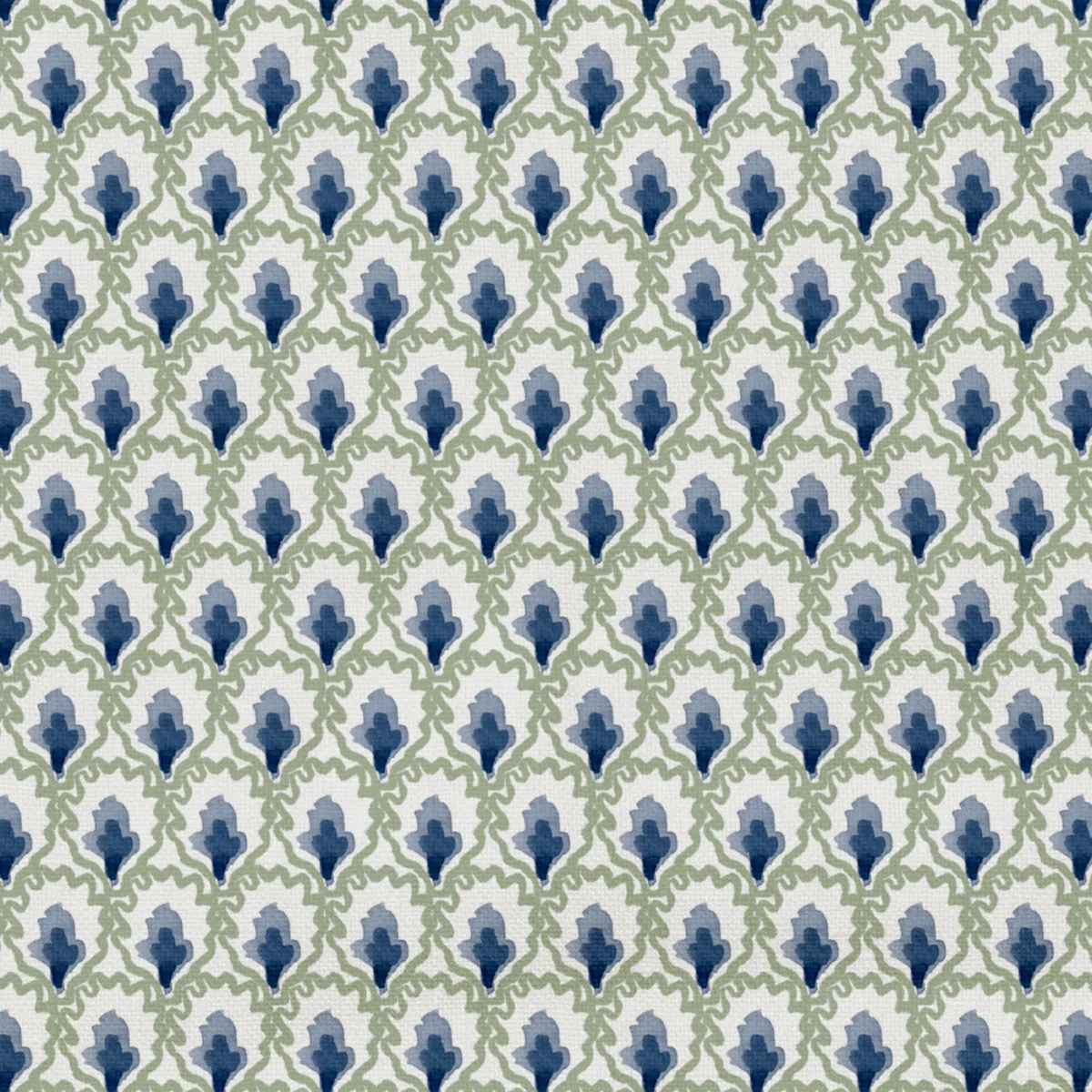 Fifi Fabric - 05 Iris by Fifi Fabric from Wemyss Wee Prints collection - blue spotted printed