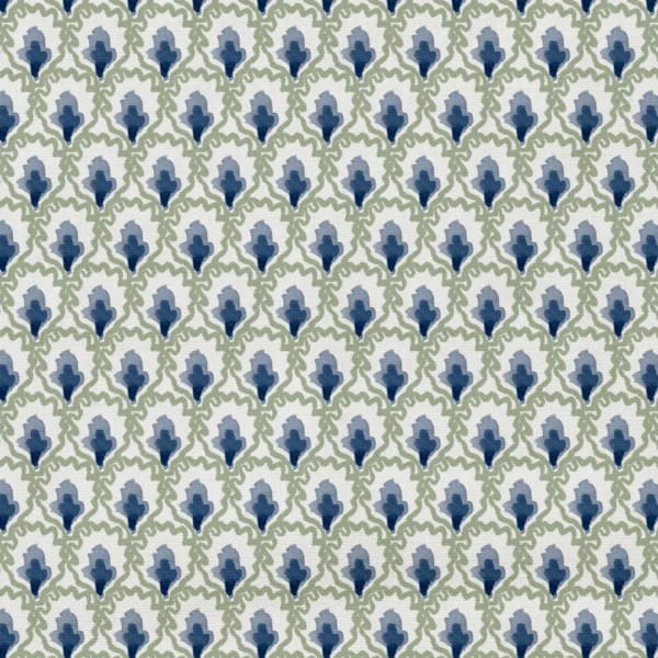 Fifi Fabric - 05 Iris by Fifi Fabric from Wemyss Wee Prints collection - blue spotted printed