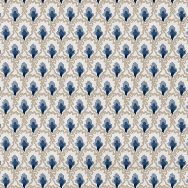 Fifi Fabric - 22 Seashell by Fifi Fabric from Wemyss Wee Prints collection - blue spotted printed