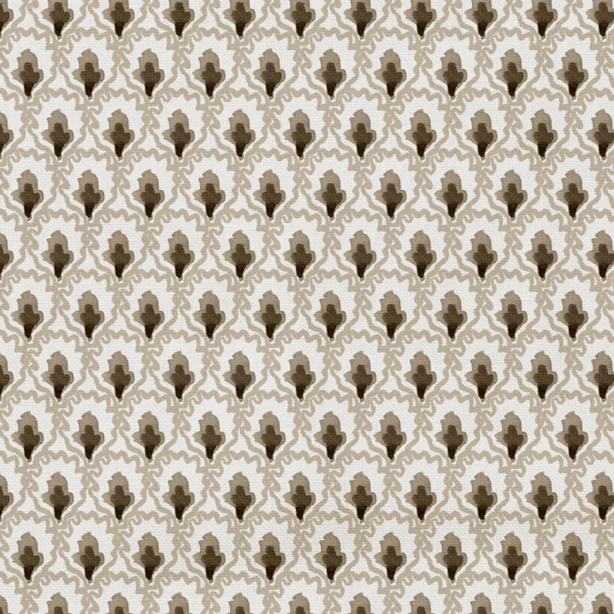 Fifi Fabric - 32 Eclair by Fifi Fabric from Wemyss Wee Prints collection - brown spotted printed