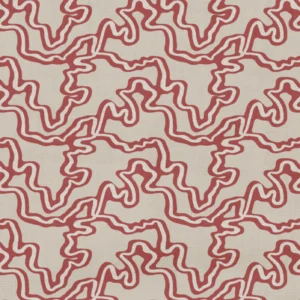 Ottilie Fabric  from Wemyss Wee Prints collection - red contemporary printed