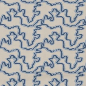 Ottilie Fabric from Wemyss Wee Prints collection - blue contemporary printed
