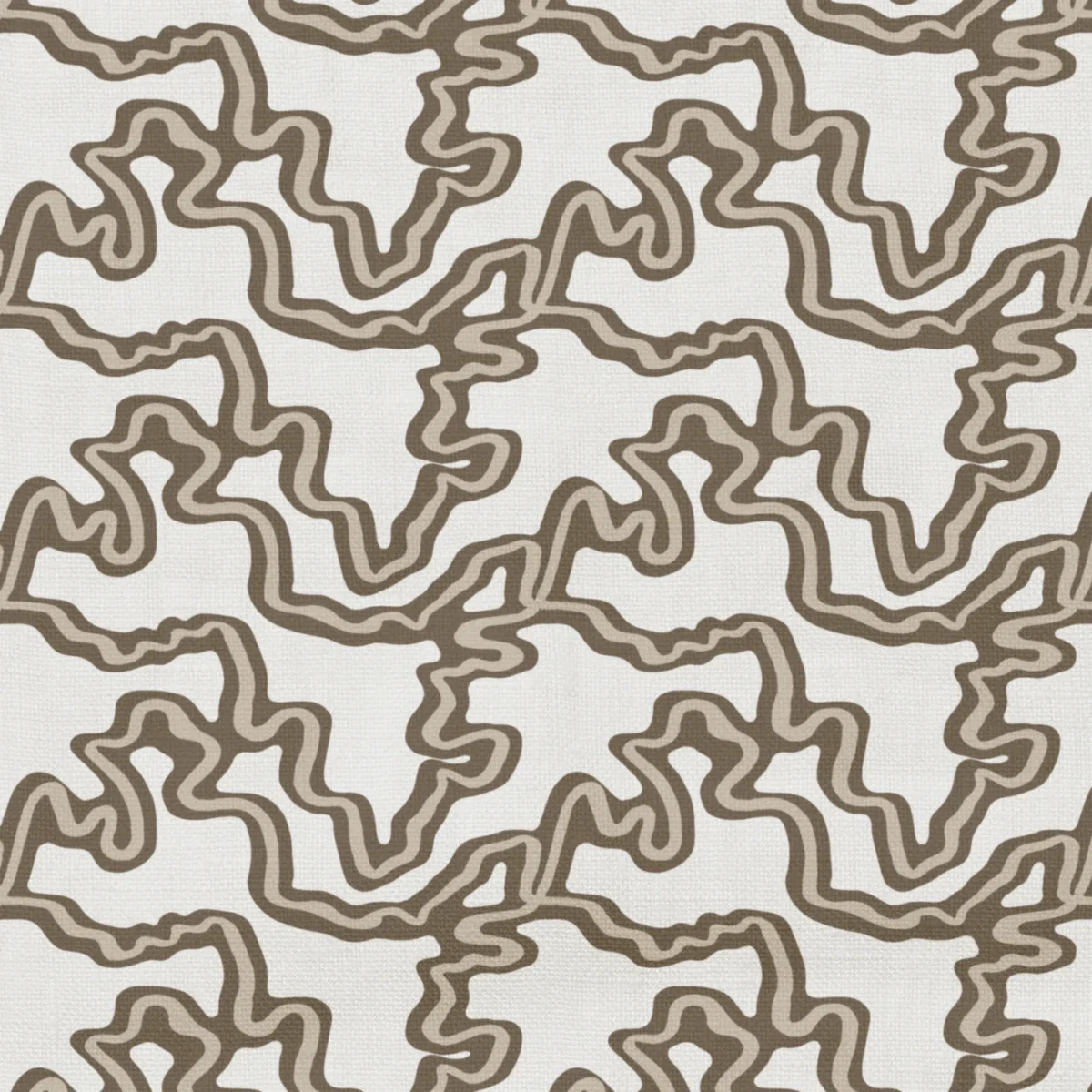 Ottilie Fabric - 34 Crumble by Ottilie Fabric from Wemyss Wee Prints collection - brown contemporary printed
