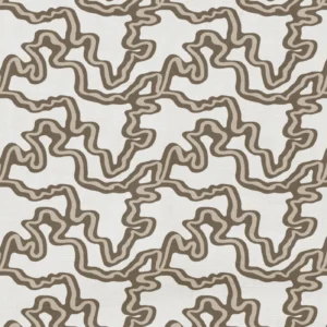 Ottilie Fabric from Wemyss Wee Prints collection - brown contemporary printed