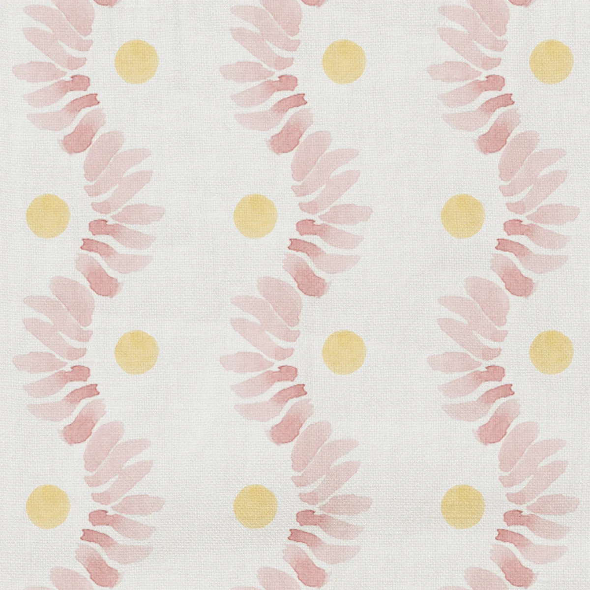 Posy Fabric  from Wemyss Wee Prints collection - pink striped printed