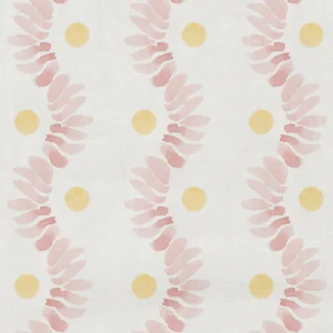 Posy Fabric from Wemyss Wee Prints collection - pink striped printed