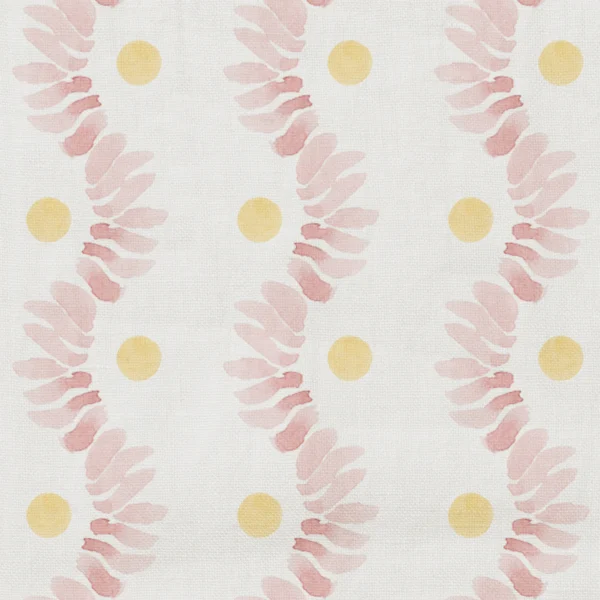 Posy Fabric - 16 Cream Soda by Posy Fabric from Wemyss Wee Prints collection - pink striped printed