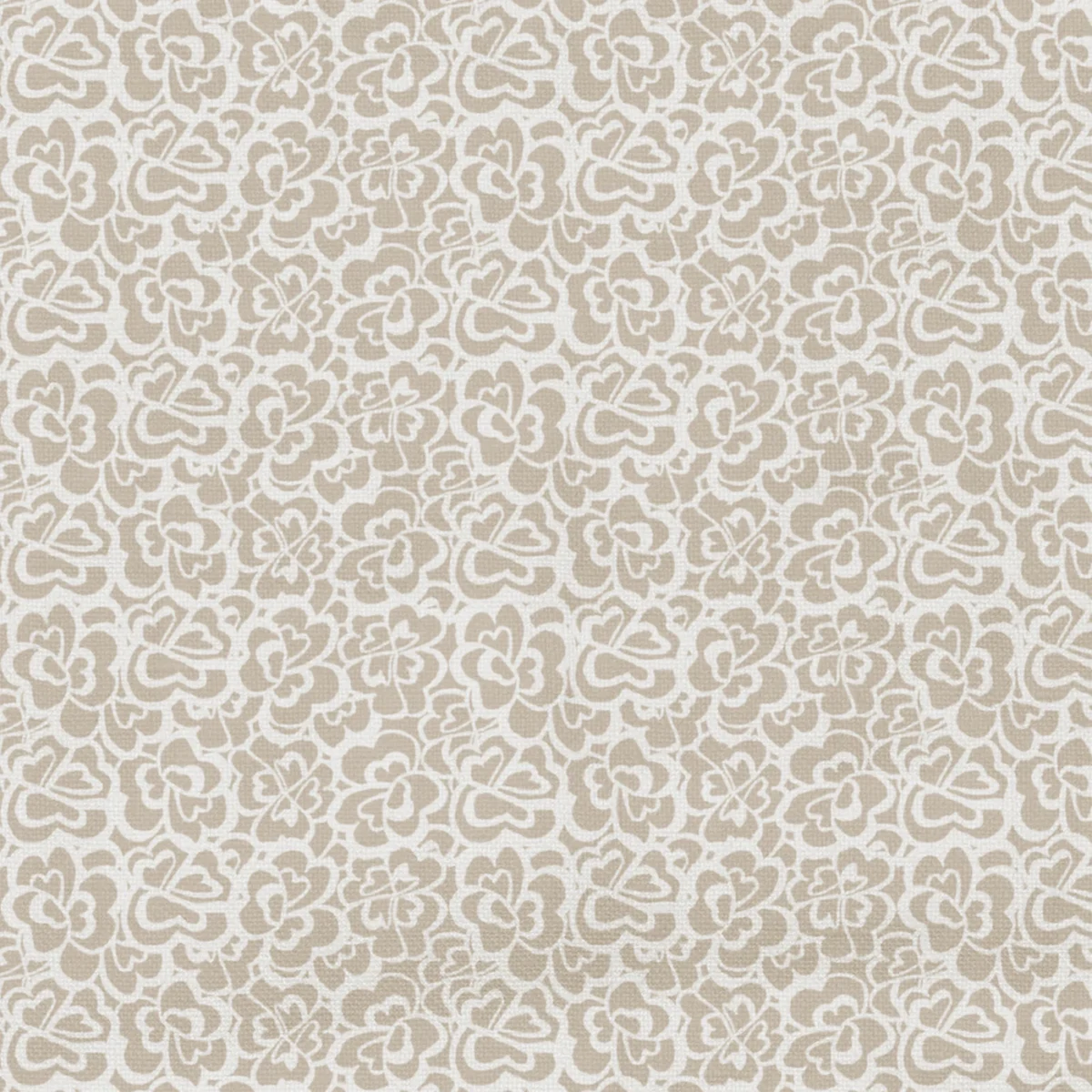 Winnie Fabric - 19 Toffee by Winnie Fabric from Wemyss Wee Prints collection - neutral misc printed