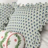 Posy Fabric from Wemyss Wee Prints collection - blue striped printed