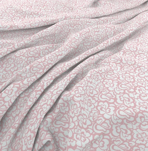 Winnie Fabric - 26 Blush by Winnie Fabric from Wemyss Wee Prints collection - pink misc printed