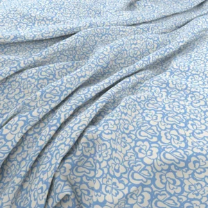 Winnie Fabric from Wemyss Wee Prints collection - blue misc printed