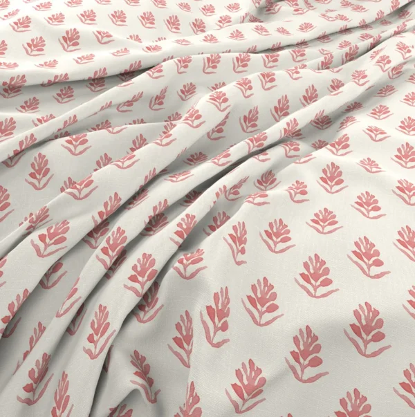Sprigg Fabric - 04 Cornelia by Sprigg Fabric from Wemyss Wee Prints collection - red spotted printed