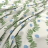 Posy Fabric  from Wemyss Wee Prints collection - green striped printed