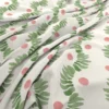 Posy Fabric from Wemyss Wee Prints collection - green striped printed