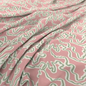Ottilie Fabric from Wemyss Wee Prints collection - pink contemporary printed