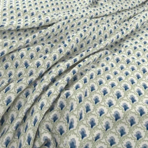 Fifi Fabric from Wemyss Wee Prints collection - blue spotted printed