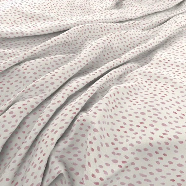 Dotty Fabric - 30 Sprinkles by Dotty Fabric from Wemyss Wee Prints collection - pink spotted printed
