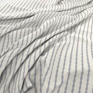 Bunty Fabric from Wemyss Wee Prints collection - blue striped printed
