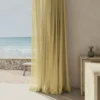 Faye Fabric from Prestigious Textiles Faye collection - yellow plain woven