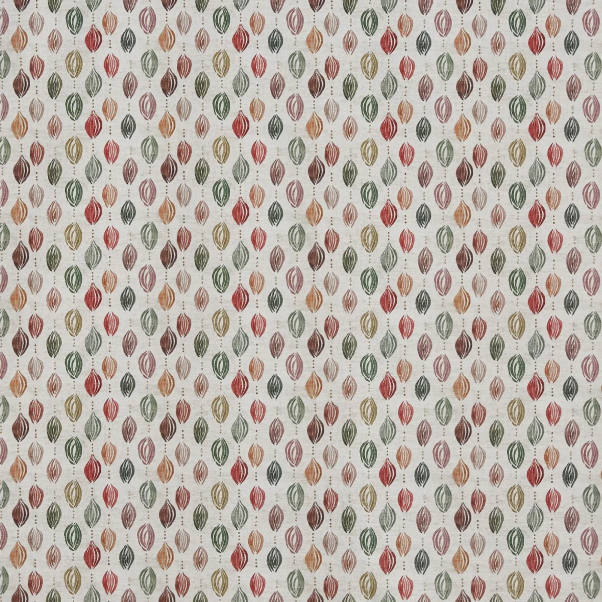 Bebop Fabric - Artichoke by Bebop Fabric from Prestigious Textiles Jazz collection - multicolour spotted printed