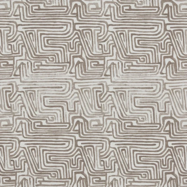 Benson Fabric - Pebble by Benson Fabric from Prestigious Textiles Jazz collection - brown contemporary printed