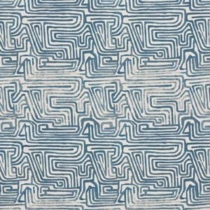 Benson Fabric from Prestigious Textiles Jazz collection - blue contemporary printed