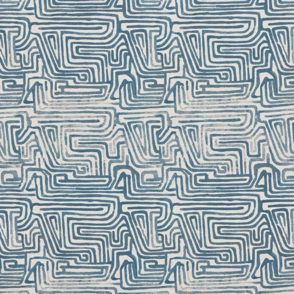 Benson Fabric - Rio by Benson Fabric from Prestigious Textiles Jazz collection - blue contemporary printed