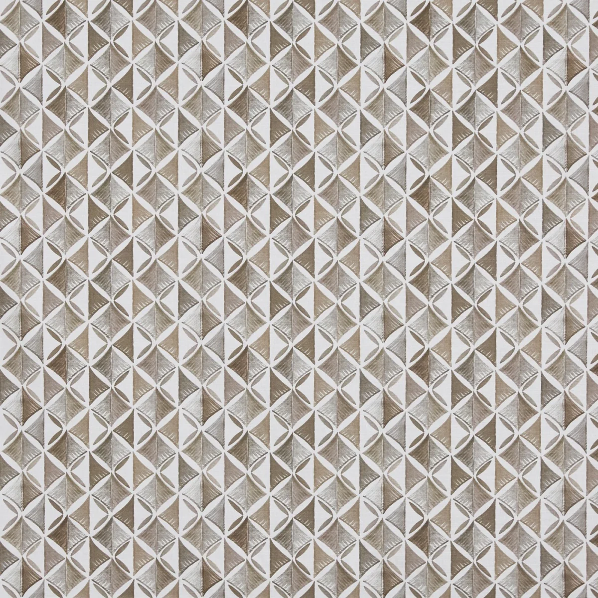 Modal Fabric - Pebble by Modal Fabric from Prestigious Textiles Jazz collection - black-grey geometric printed