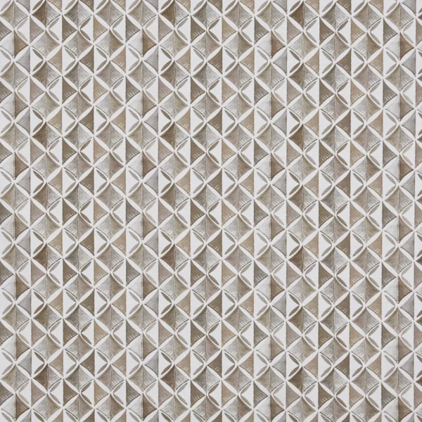 Modal Fabric - Pebble by Modal Fabric from Prestigious Textiles Jazz collection - black-grey geometric printed