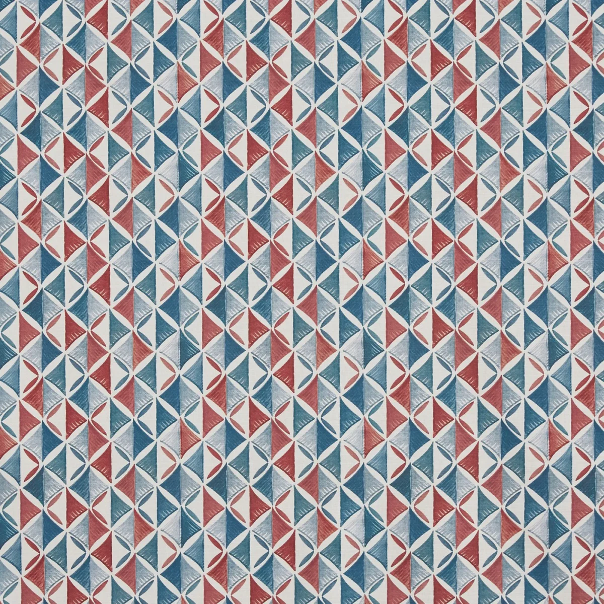 Modal Fabric - Rio by Modal Fabric from Prestigious Textiles Jazz collection - blue geometric printed