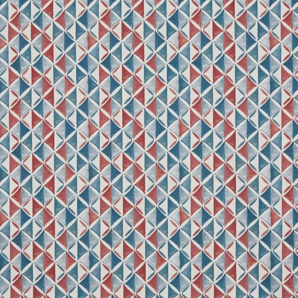 Modal Fabric - Rio by Modal Fabric from Prestigious Textiles Jazz collection - blue geometric printed