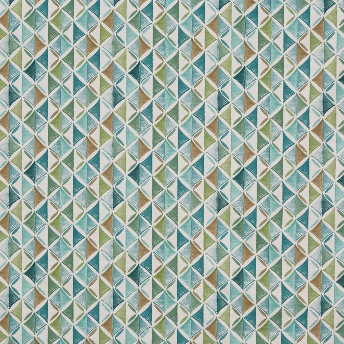 Modal Fabric - Sea Breeze by Modal Fabric from Prestigious Textiles Jazz collection - blue geometric printed