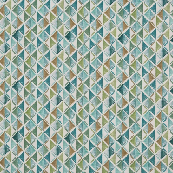 Modal Fabric from Prestigious Textiles Jazz collection - blue geometric printed