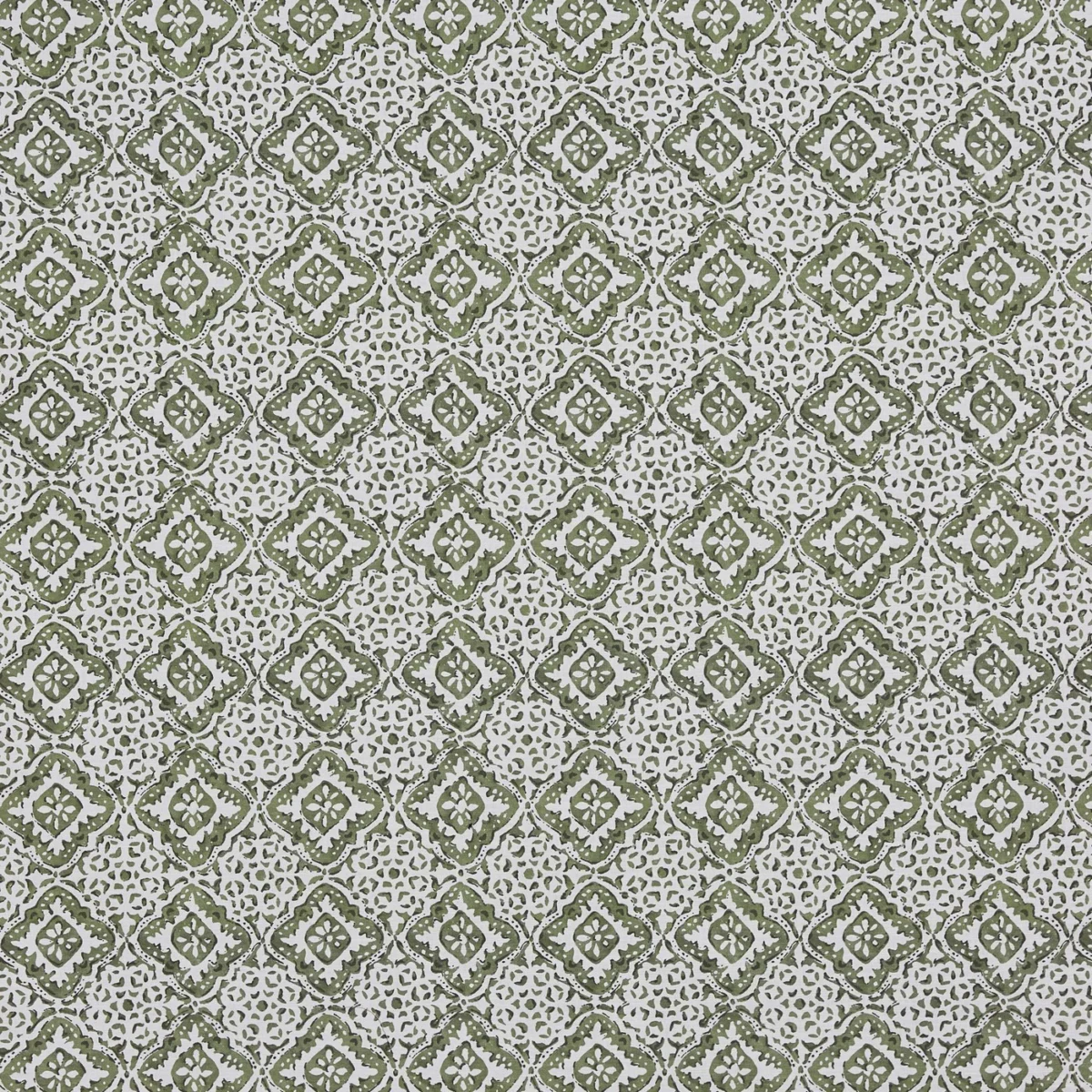 Simone Fabric - Artichoke by Simone Fabric from Prestigious Textiles Jazz collection - green geometric printed