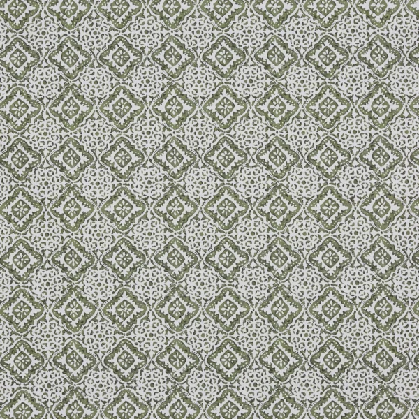 Simone Fabric - Artichoke by Simone Fabric from Prestigious Textiles Jazz collection - green geometric printed
