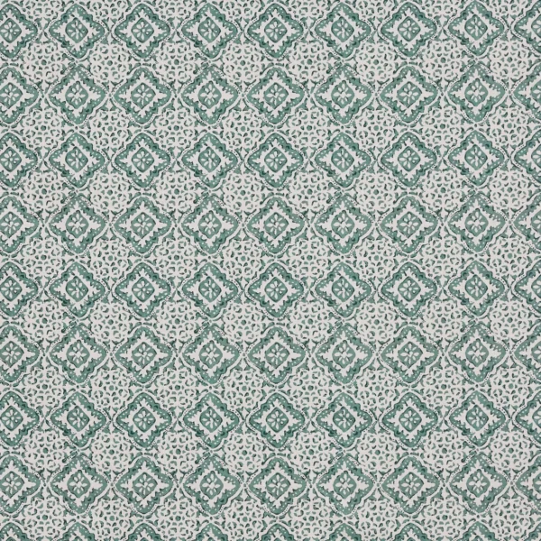 Simone Fabric - Sea Breeze by Simone Fabric from Prestigious Textiles Jazz collection - blue geometric printed